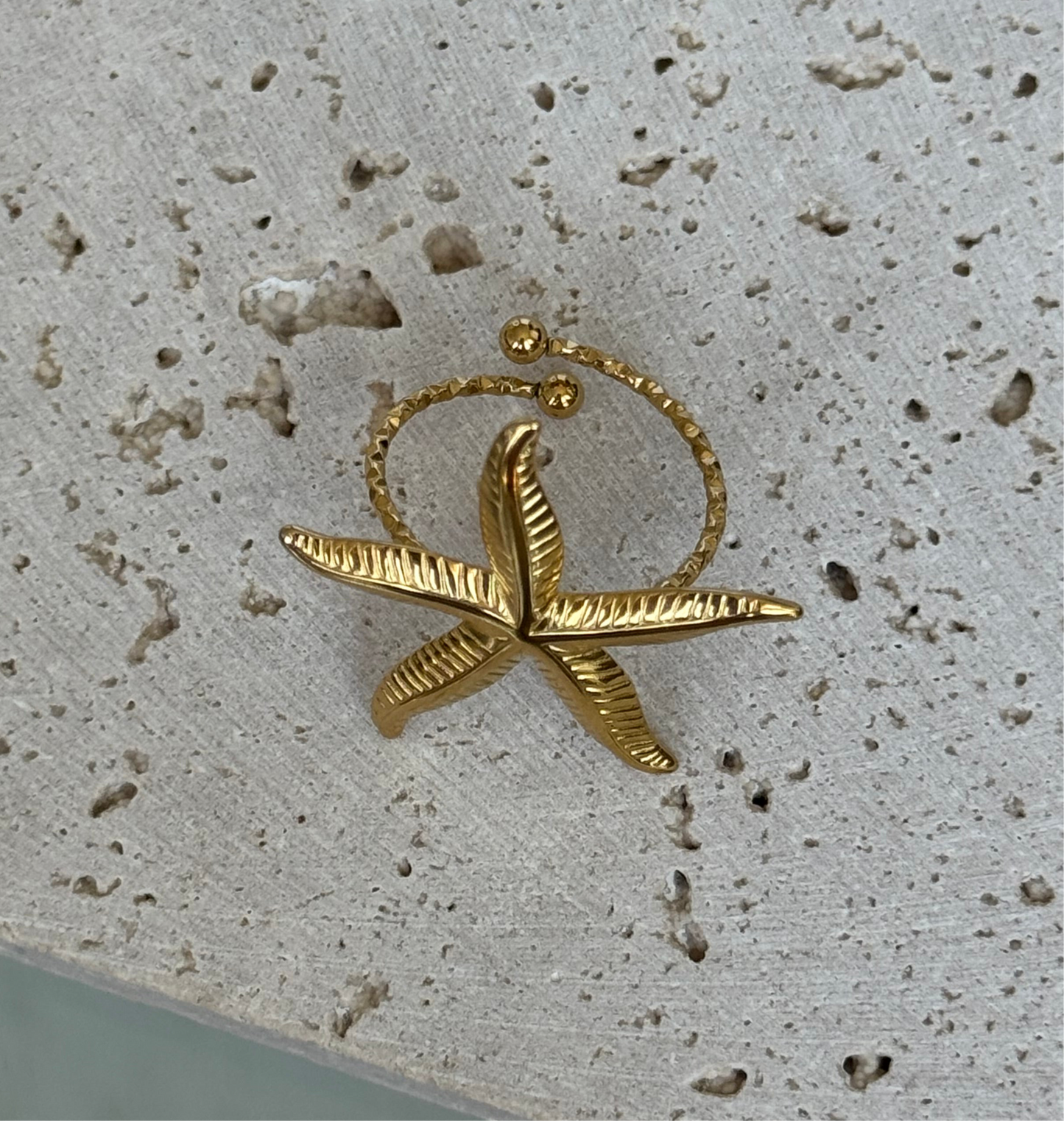 ÉTOILE DE MER DORÉ | BAGUE