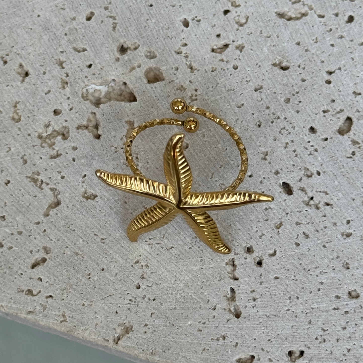ÉTOILE DE MER DORÉ | BAGUE