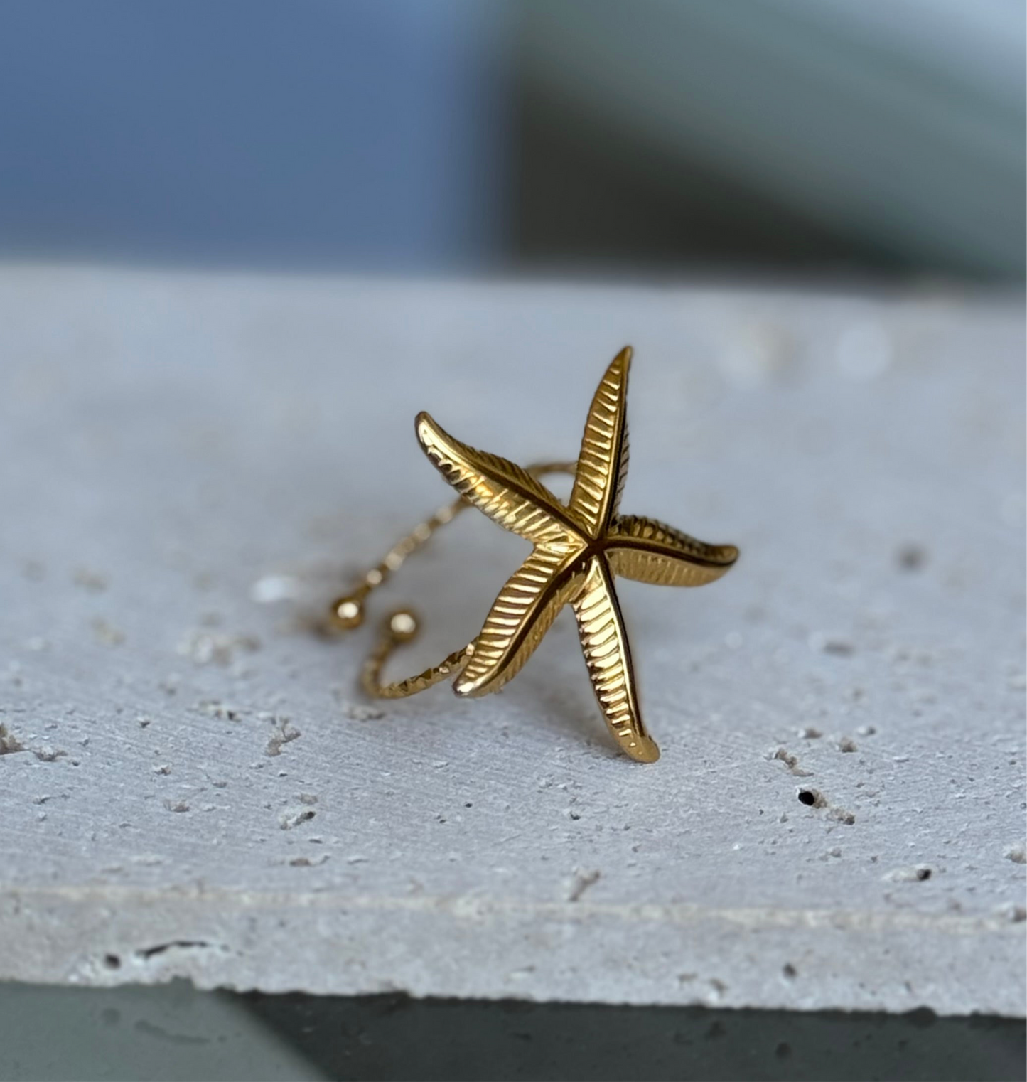 ÉTOILE DE MER DORÉ | BAGUE