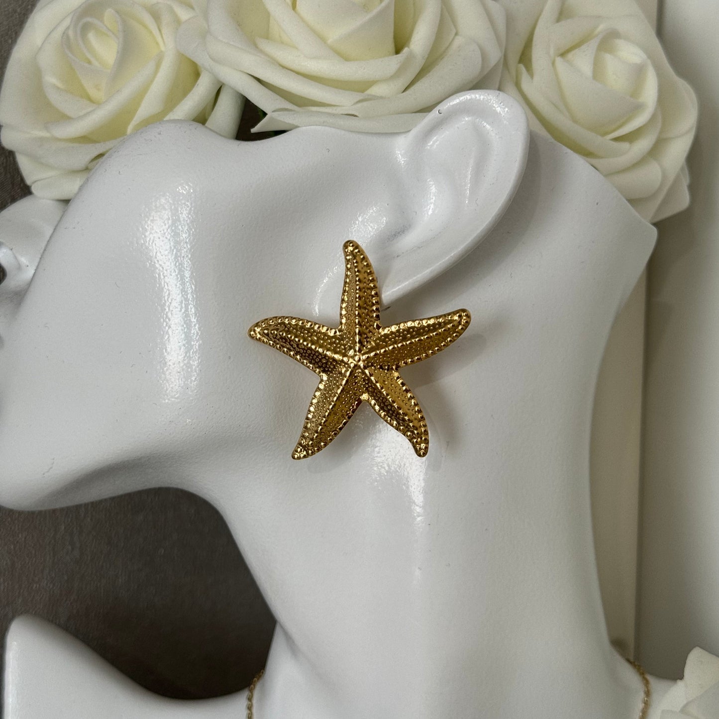 ETOILES DE MER DORÉES│ BOUCLES D'OREILLES