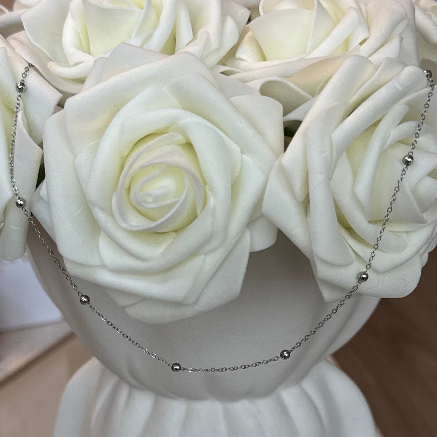 CHARLENE - Collier création en acier Inoxydable argenté