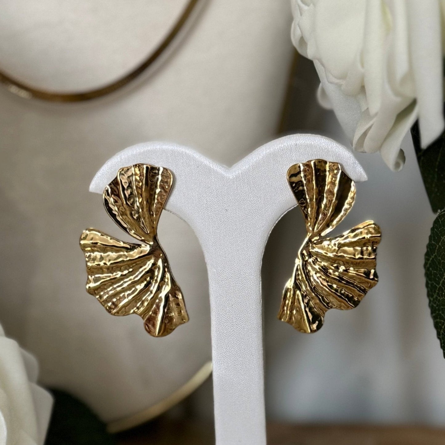 GINKGO 2.0 ARGENTEES │ BOUCLES D'OREILLES