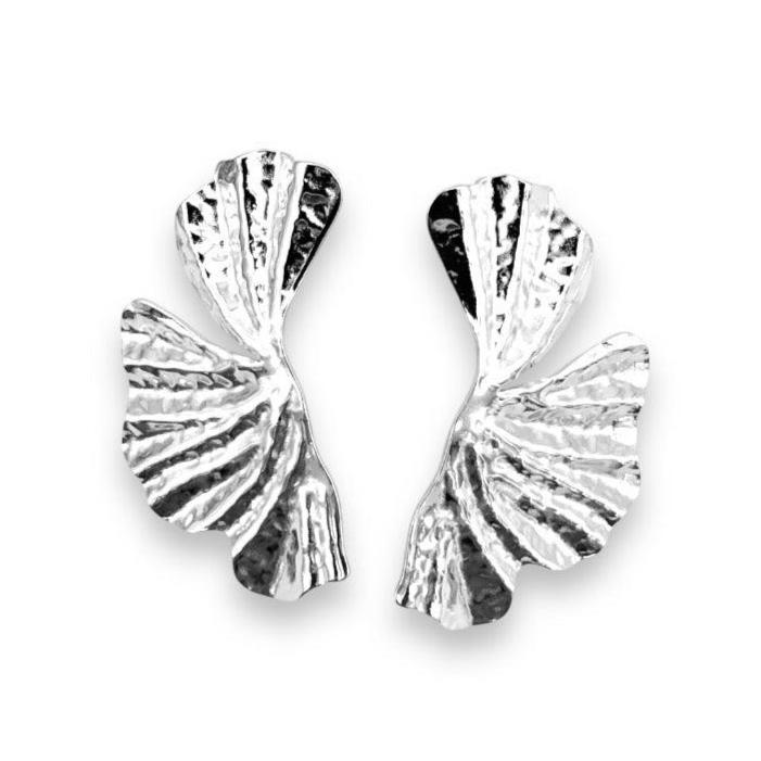 GINKGO 2.0 ARGENTEES │ BOUCLES D'OREILLES