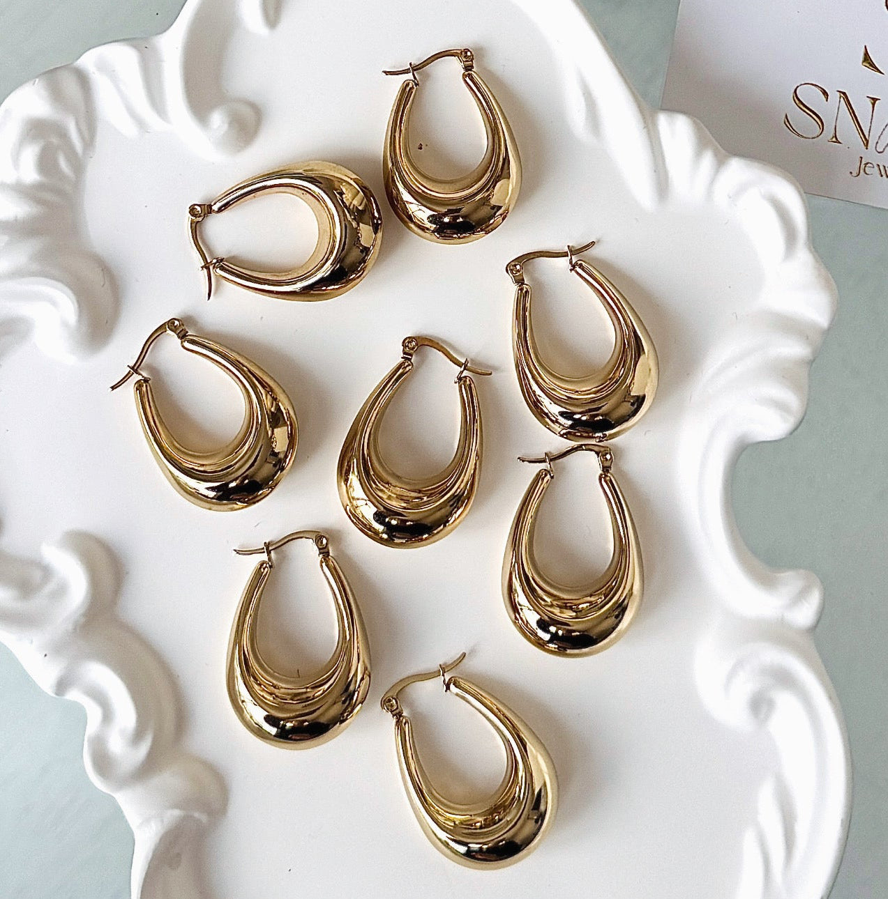 HARMONIE DOREES │ BOUCLES D'OREILLES CRÉOLES