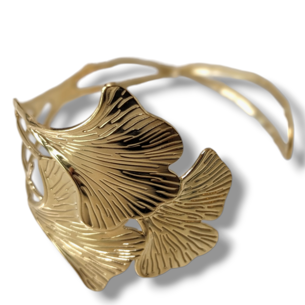 FEUILLE DE GINKGO DOREE│ MANCHETTE 3/4