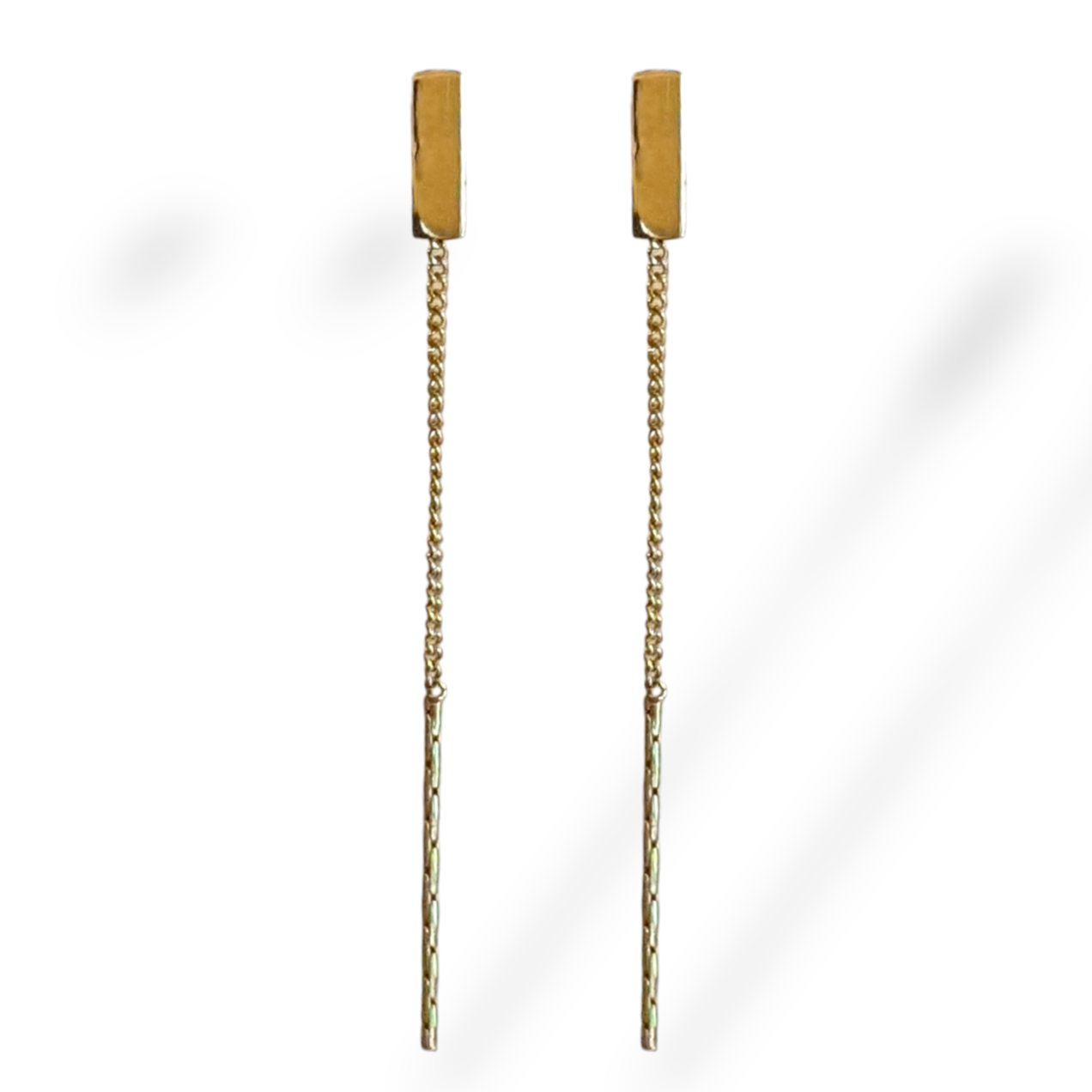 SAMANTHA 2 EN 1 DORÉ │ BOUCLES D'OREILLES