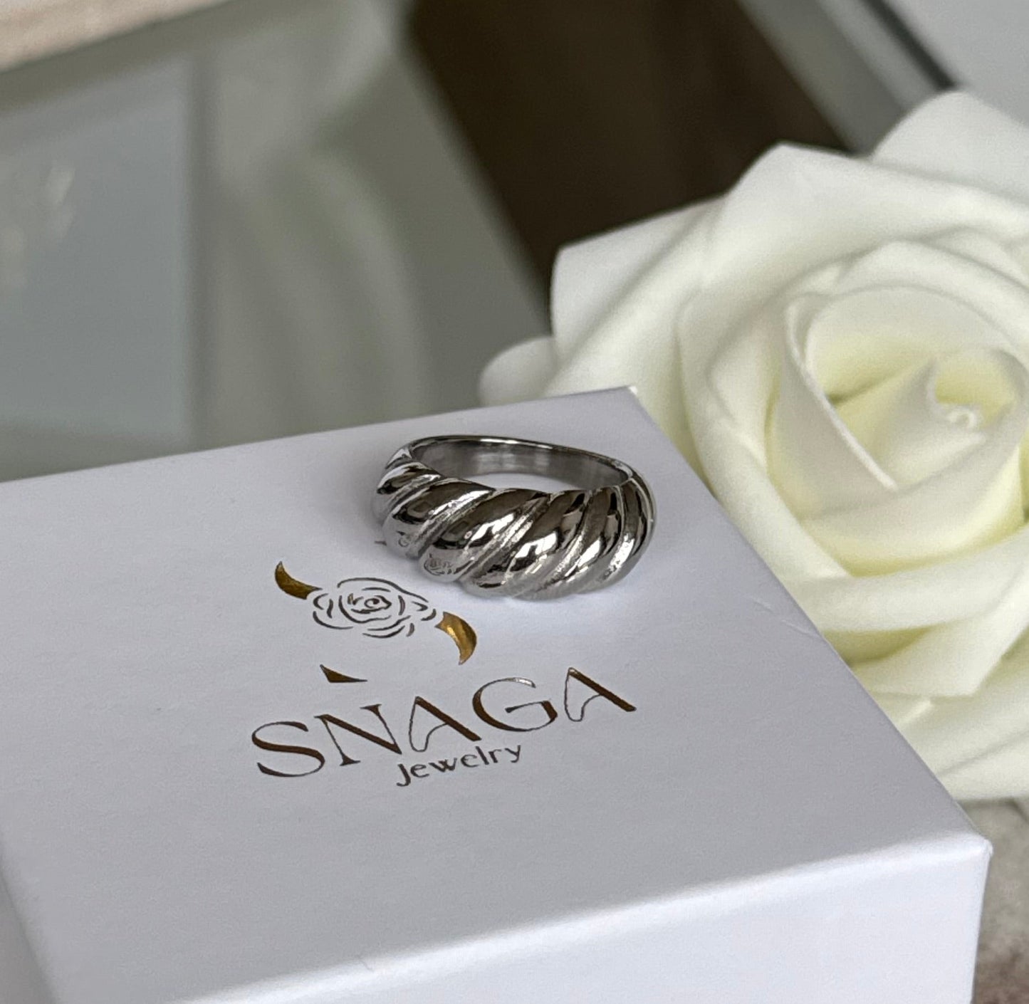 TORSADE ARGENTÉ │ BAGUE