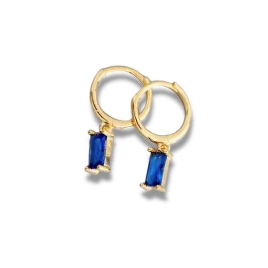 ALISSON MINI-CREOLES BLEU NUIT │ BOUCLES D'OREILLES