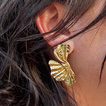 GINKGO 2.0 ARGENTEES │ BOUCLES D'OREILLES