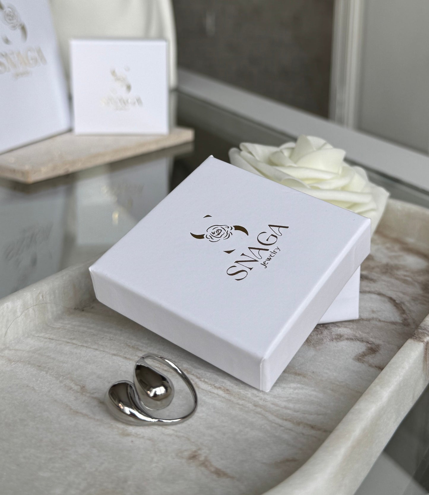 GOUTTES ARGENTEES │ BAGUE