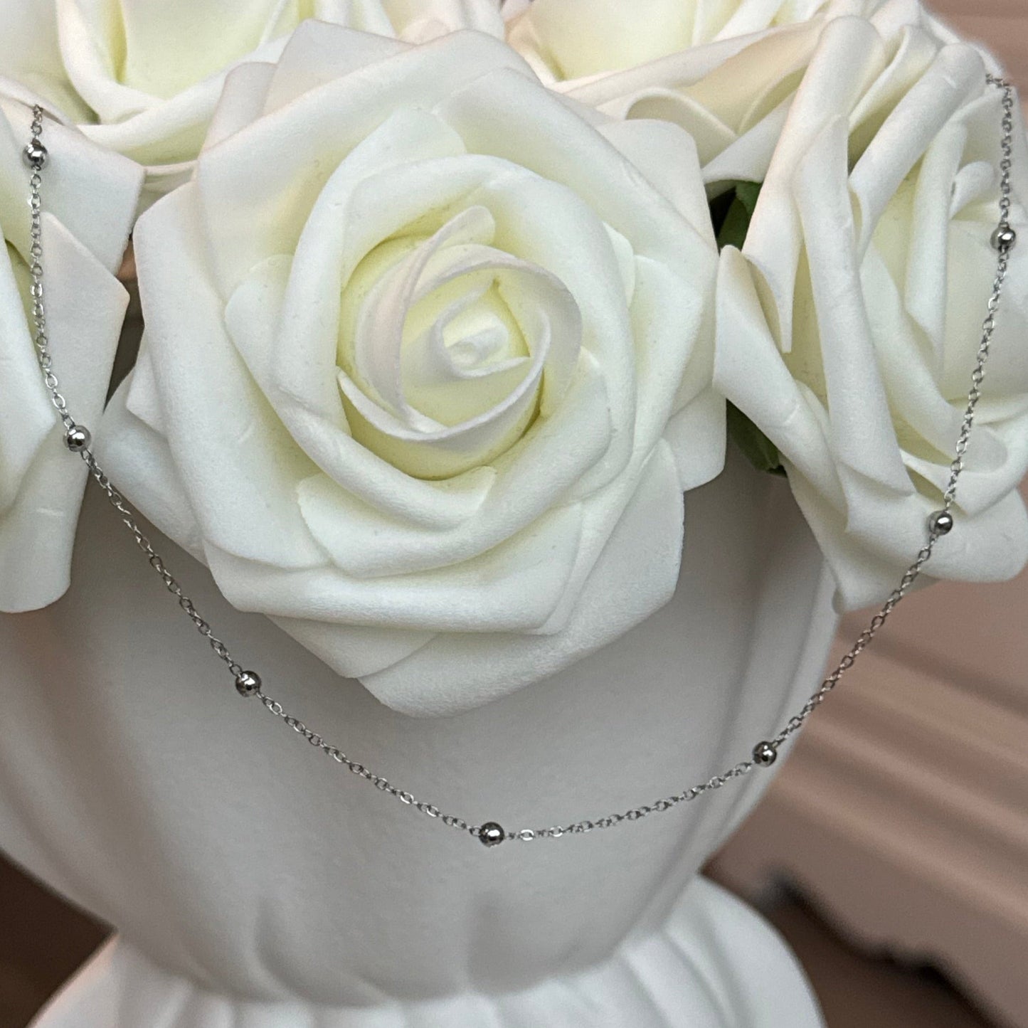 CHARLENE - Collier création en acier Inoxydable argenté