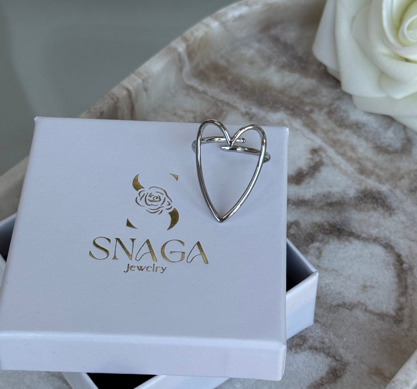 COEUR ARGENTE │ BAGUE