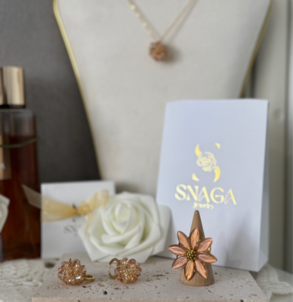FLORALE PÊCHE AMBRÉE | BAGUE