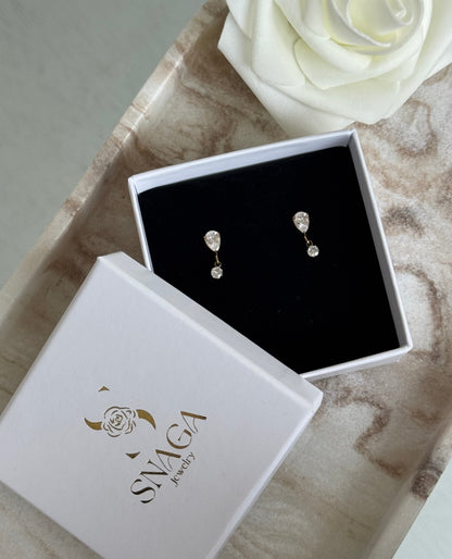 CLOCHETTE DORÉ│ BOUCLES D'OREILLES PENDANTES