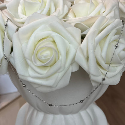 CHARLENE - Collier création en acier Inoxydable argenté