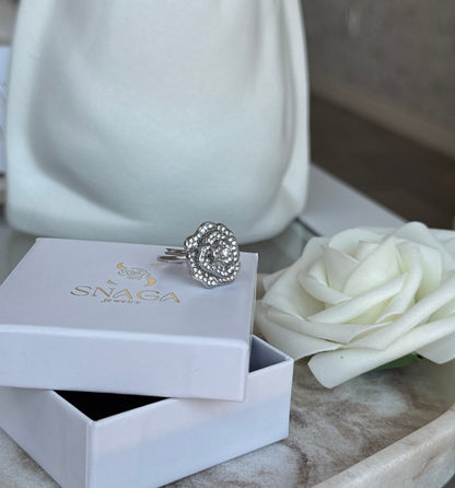 ROSE ARGENTEE │ BAGUE