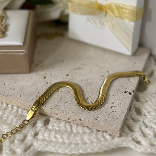 MAILLE SERPENT PREMIUM DOREE │ BRACELET