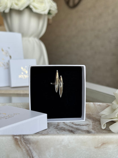 LILY - Bague en acier Inoxydable argenté