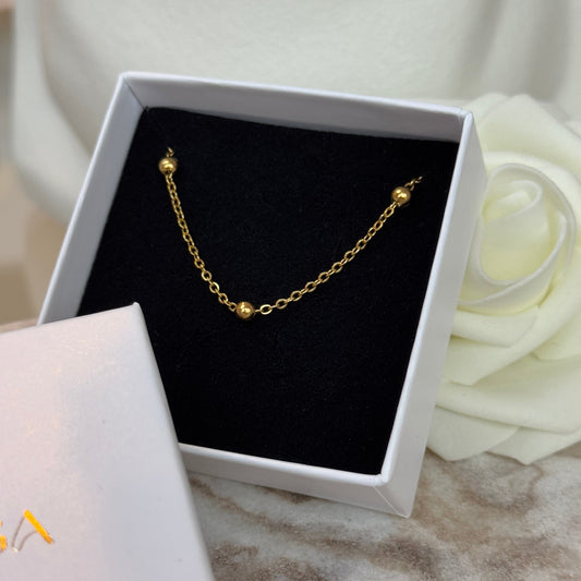 CHARLENE - Collier création en acier Inoxydable doré