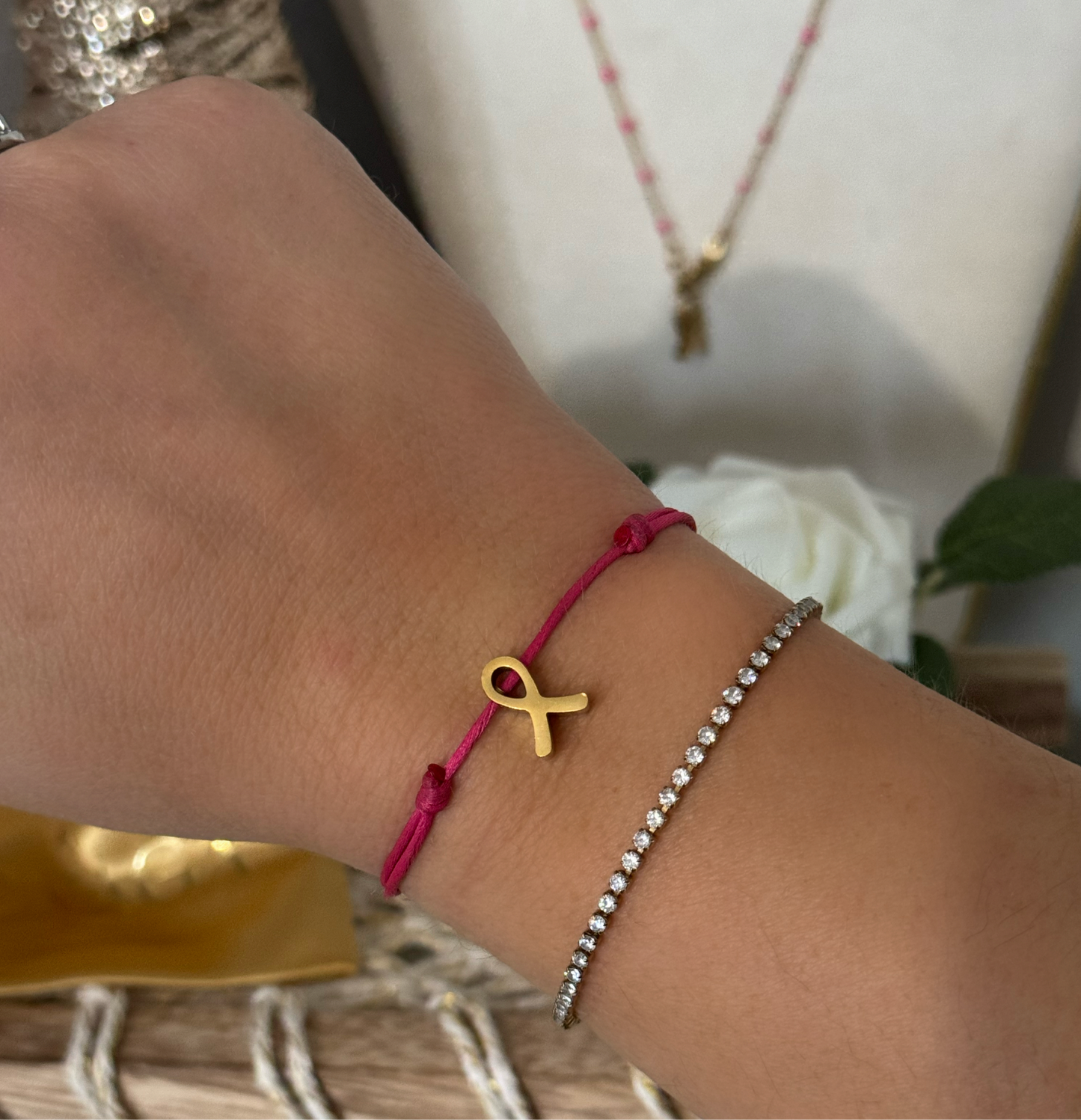 COFFRET BOUGIE OCTOBRE ROSE "CREME" │ CRÉATION ARTISANALE SNAGA JEWELRY
