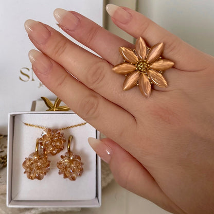 FLORALE PÊCHE AMBRÉE | BAGUE