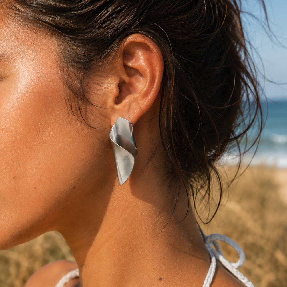 SALOMÉ ARGENTÉ│BOUCLES D'OREILLES