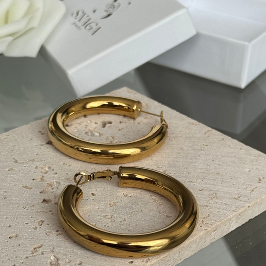 ALLURE DOREES │ BOUCLES D'OREILLES CRÉOLES