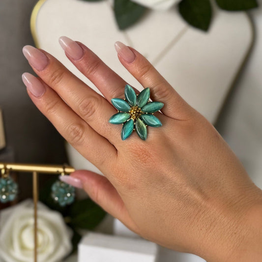 FLORALE BLEU | BAGUE
