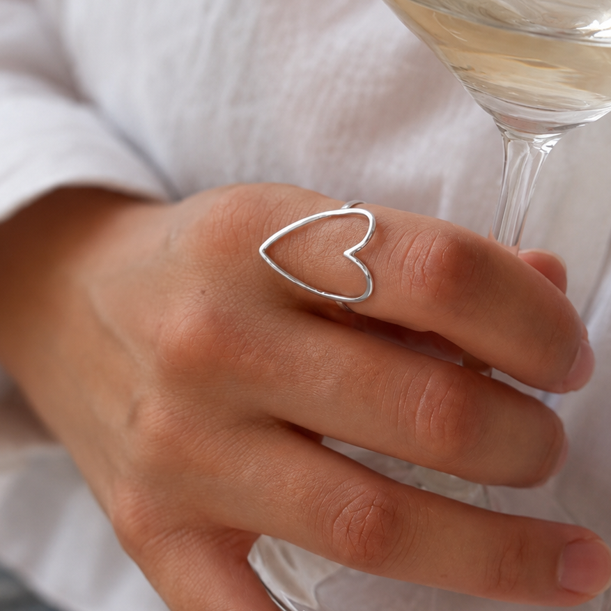 COEUR ARGENTE │ BAGUE