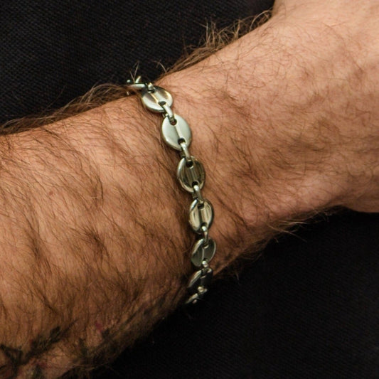 MEN CAFE ARGENTE │ BRACELET HOMME