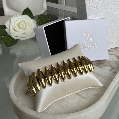 ANTHINEA - Bracelet en acier Inoxydable Doré