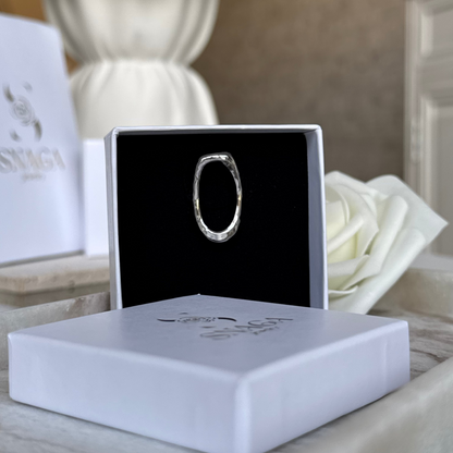 CELIA - Bague en acier Inoxydable Argenté