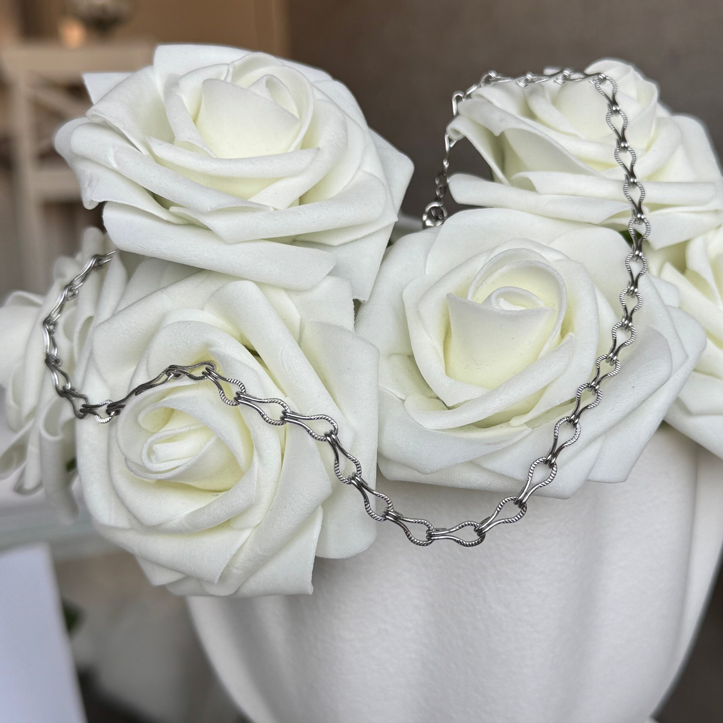 ERIN - Collier chaine en acier Inoxydable argenté