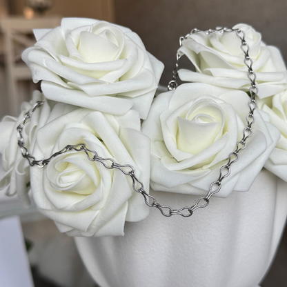 ERIN - Collier chaine en acier Inoxydable argenté