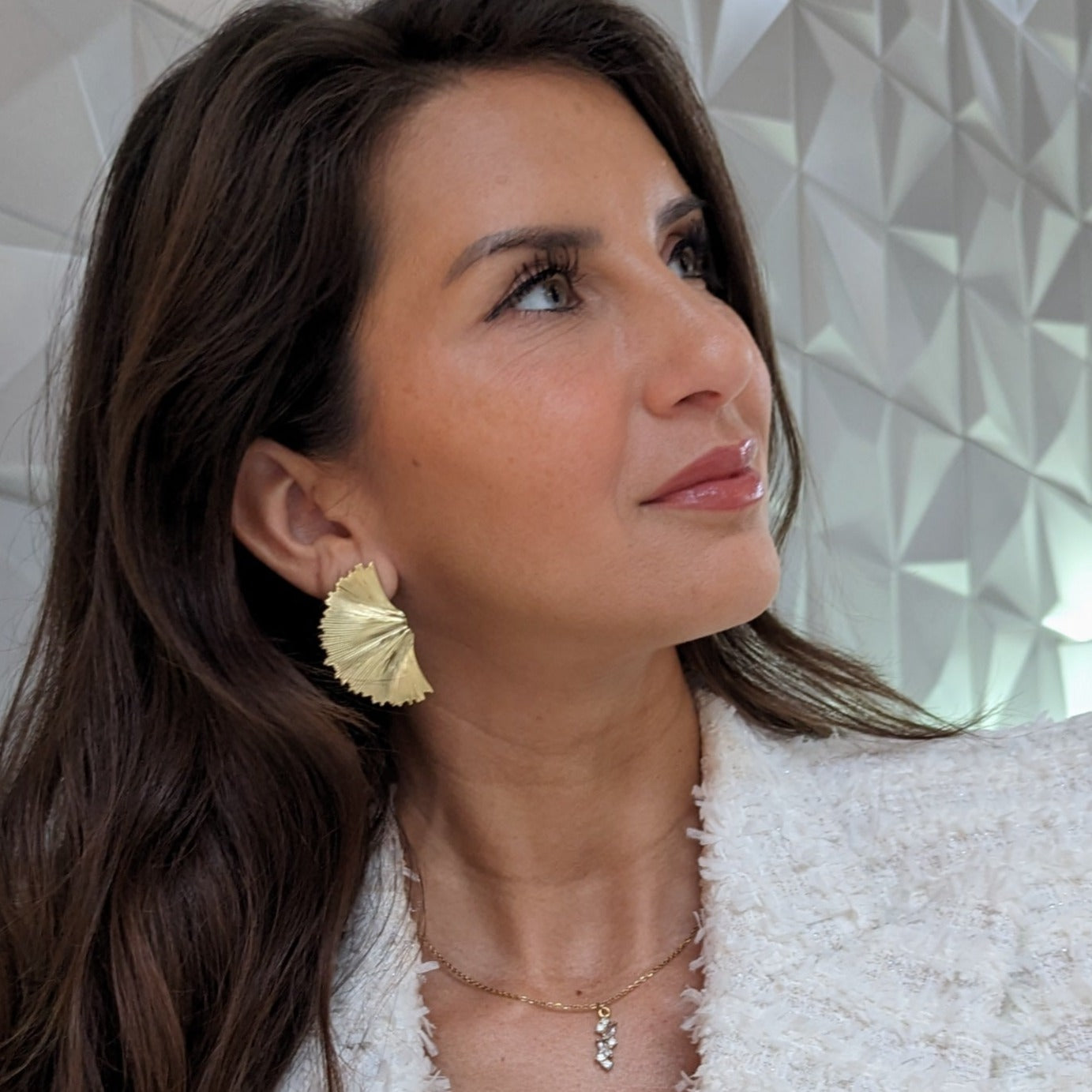 FEUILLE DE GINKGO │ BOUCLES D'OREILLES