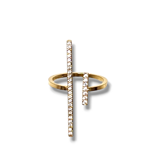 BARRES PARALLELES DOREES │ BAGUE